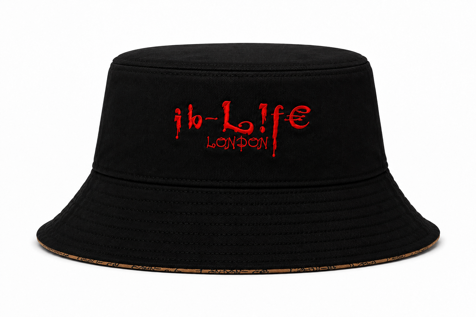 IB-LIFE LONDON Signature Reversible Bucket Hat